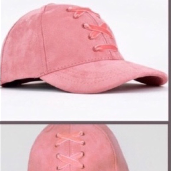 Velvet Lace Up Faux Suede Cap - Picture 2 of 3